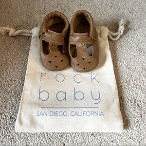 Baby girl Mary Jane moccasins by Bird Rock Baby